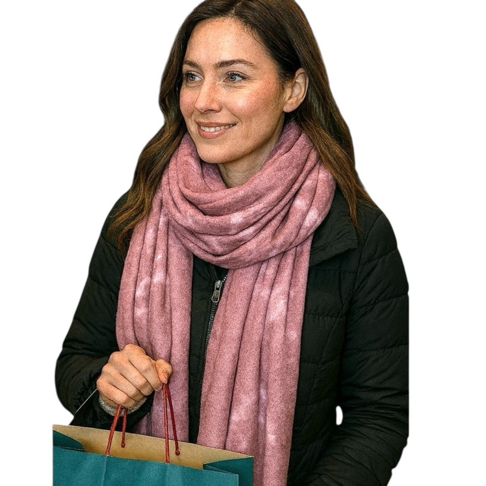 Cejon Tie Dye Blanket Scarf Wrap Eyelash Fringe